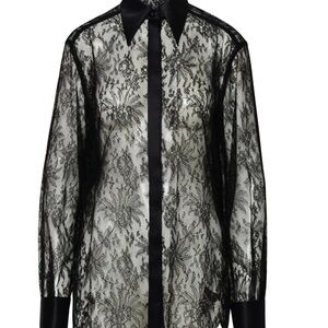 Dolce & Gabbana Sheer Black Lace Chemise